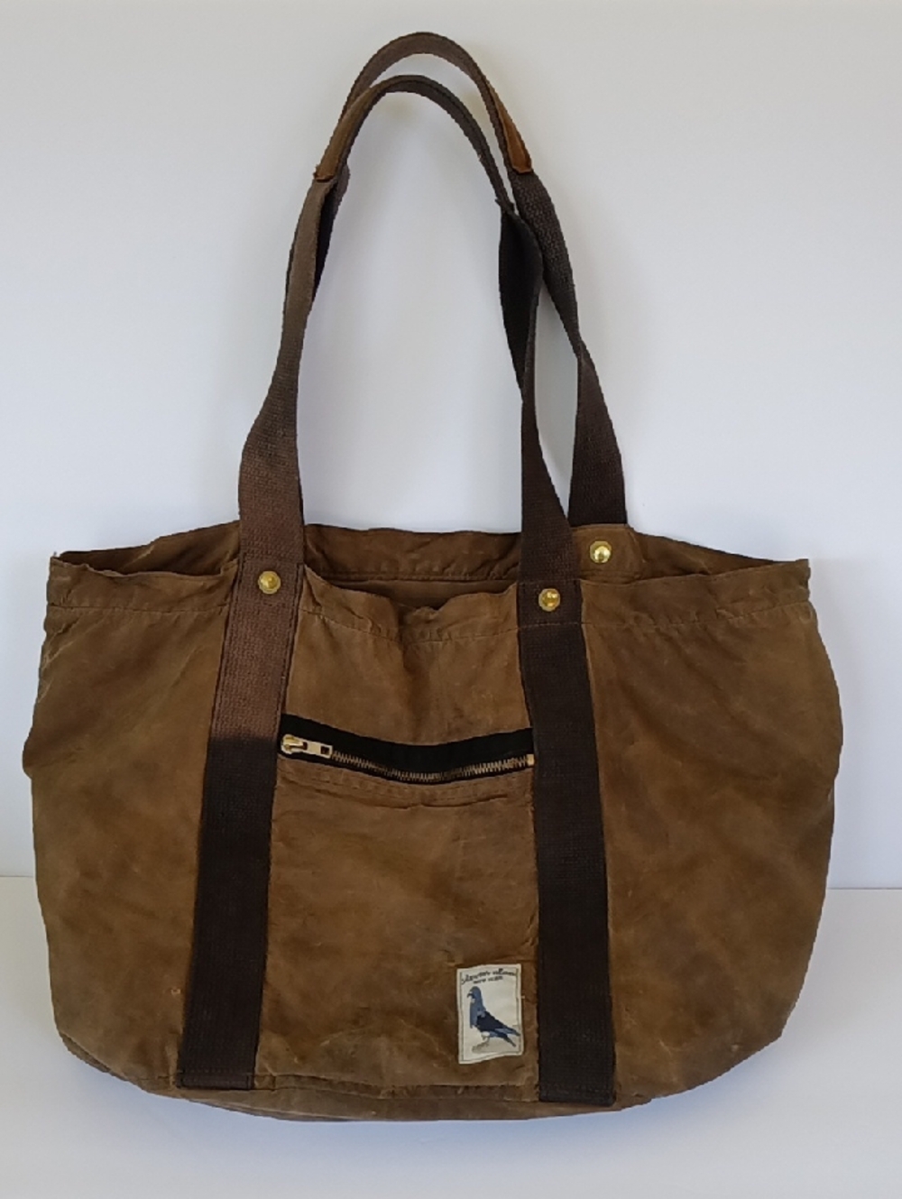 Steven Alan Distressed Waxed Zippered Tote